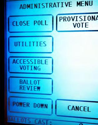 If more than one Election District ballot is assigned to the machine the screen will read: Please Enter Ballot ID for Accessible Voting Session.