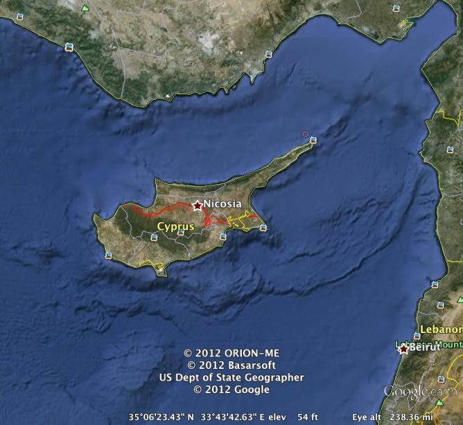Figure 2a: Proposed Pipelines, Region Turkey Overland Cyprus- Turkey Seabed Arab