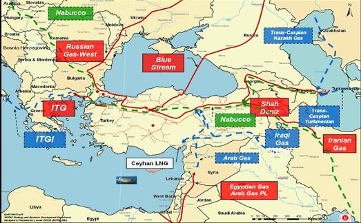 Arab Pipeline, Lebanon Extension Figure 2b: Proposed Pipelines, Cyprus