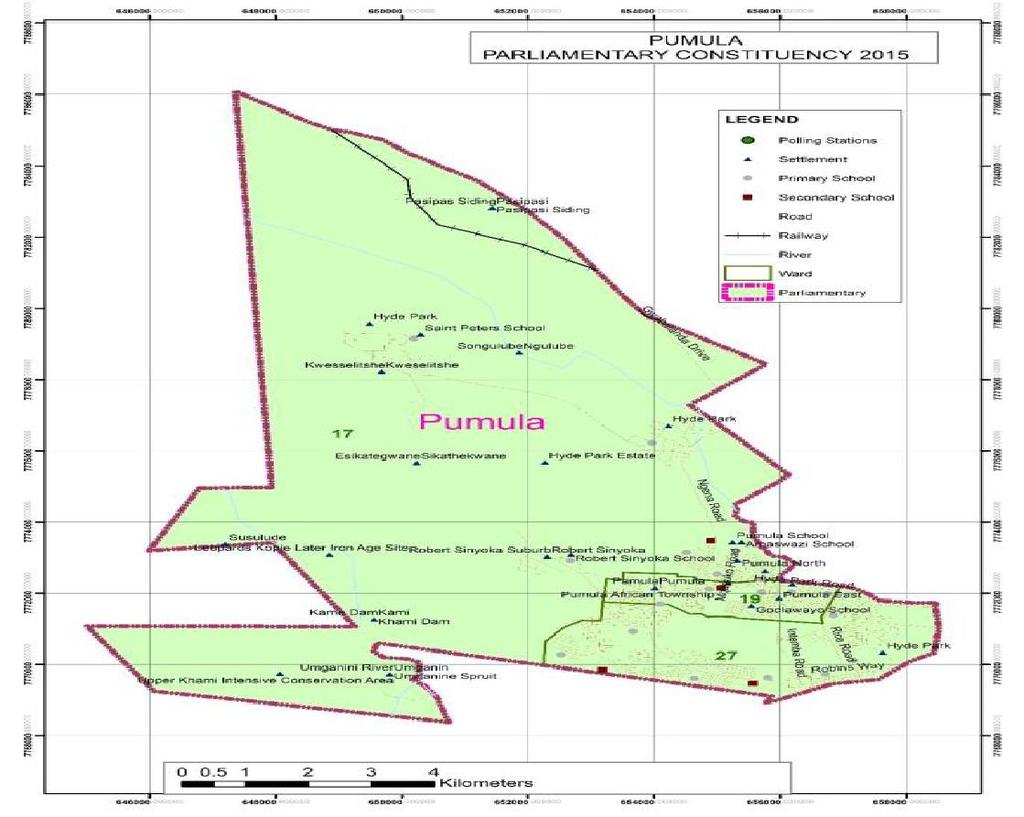 9. Pumula Constituency Constituency Map Constituency Biography Pumula is an old suburb to the west of Bulawayo Province. It is surrounded by new suburbs in Pumula South and North.