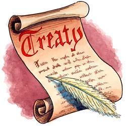 »T» The Power to Make Treaties» A treaty is a formal agreement between two or more sovereign states.