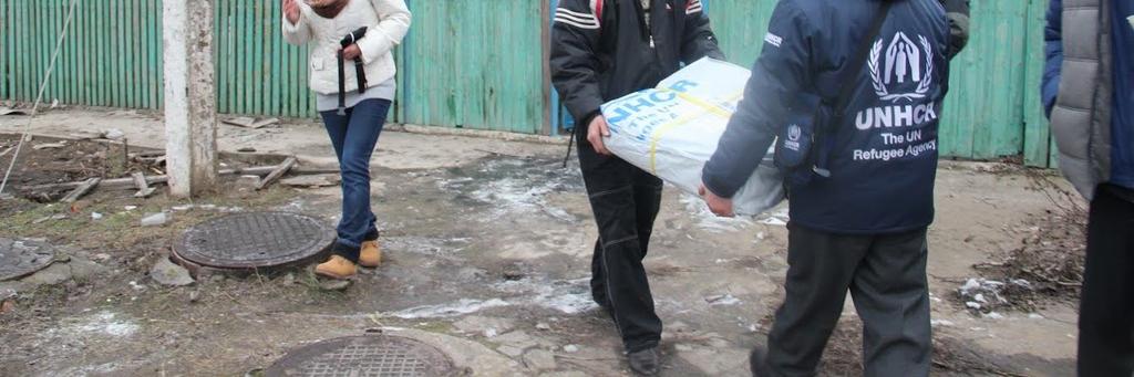 Some 2,000 IDPs were assisted within first three days of February, with aid distributed through local NGOs Kramatorsk SOS and Slovyanske Serdce in Kramatorsk, Sviatohirsk and Kharkiv.