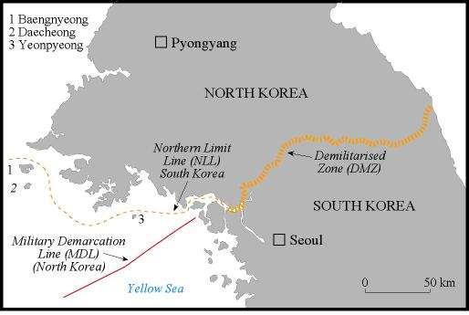US unilaterally established a North Limit line (NLL) beyond which the ROK was not supposed to venture.