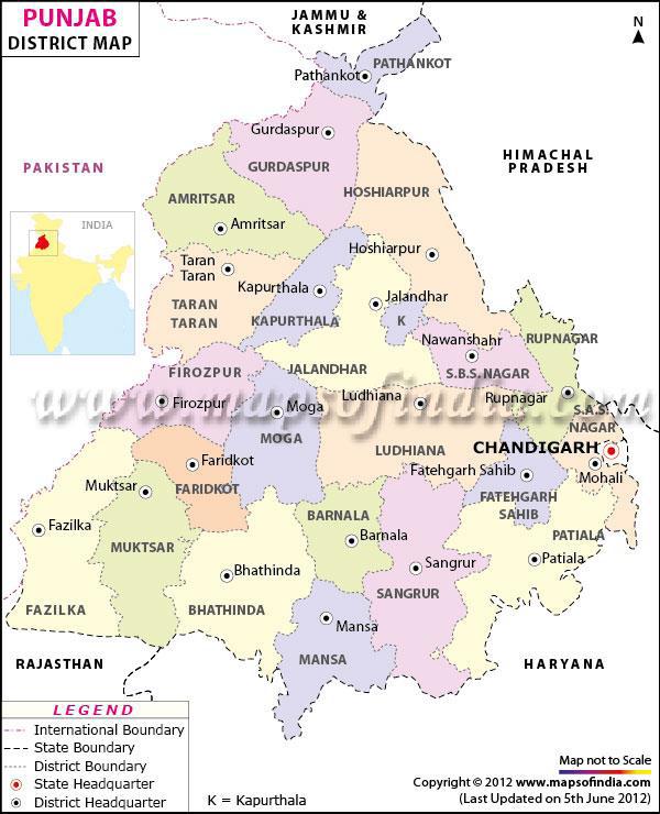 85 FIGURE 4.1:MAP OF PUNJAB Source: http://www.mapsofindia.com/maps/punjab/punjab-district.htm Figure 4.