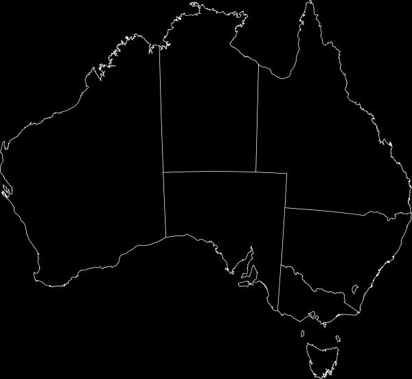 2 On the blank map of Australia below, label each state, territory and capital city.