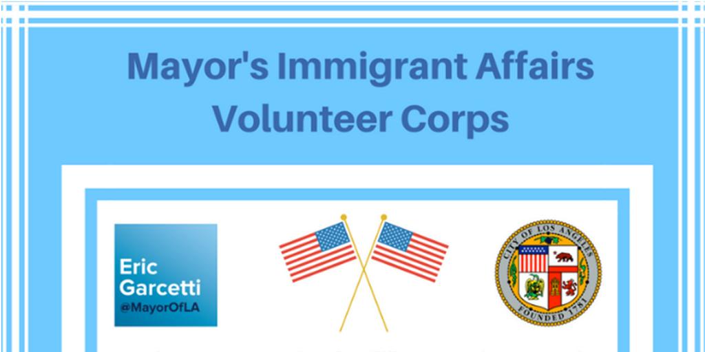 Mayor s Office of Immigrant Affairs Volunteer Corps Sign up for the Mayor s Immigrant Affairs Volunteer Corps (MIAVC) to get notified of upcoming training and volunteer