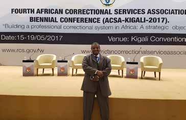 international events such as the Annual International Corrections and Prison Association (ICPA) and the fourth African Corrections Services Association (ACSA) held in