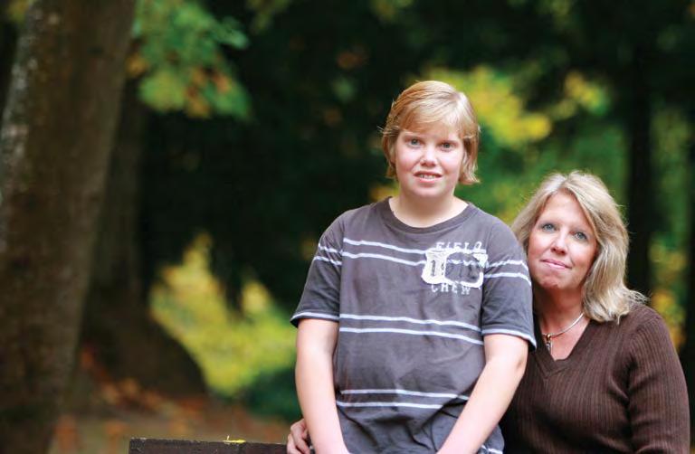 Ending Discrimination, Expanding Educational Opportunity IJ school choice parent Shari DeBoom and her son, Michael.