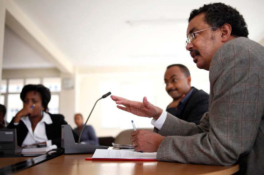 Dr. Tedros Adhanom Ghebreyesus, Minister, Federal Ministry of Health, Ethiopia, with his team.
