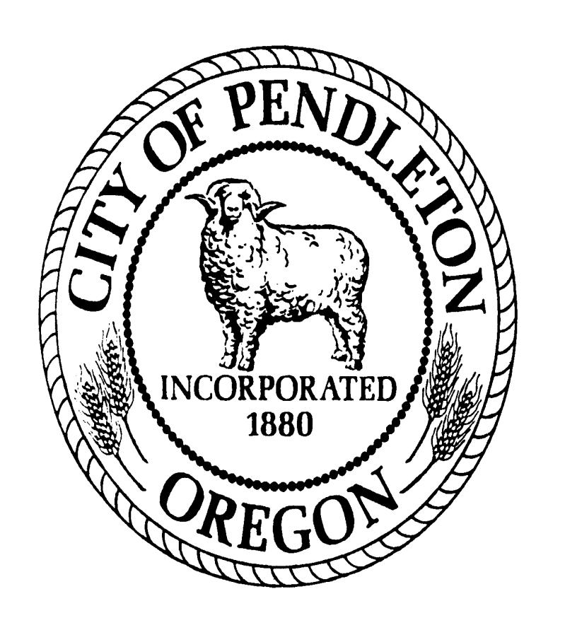 CHARTER of the CITY OF PENDLETON As Amended Effective