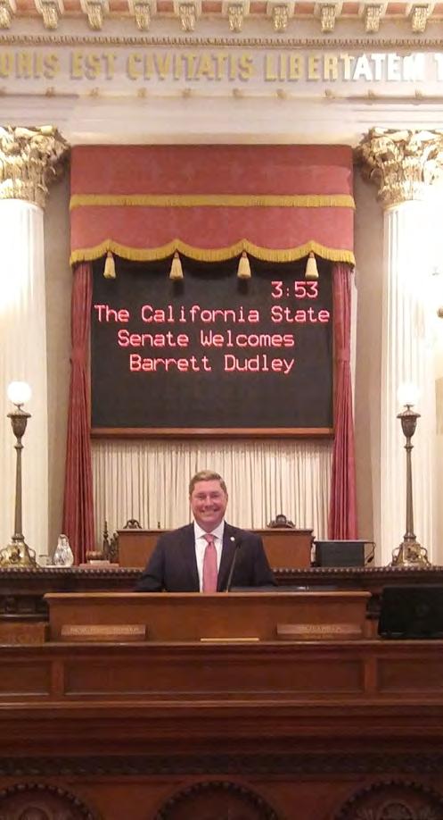 P R O G R A M By Barrett Dudley A Golden Opportunity Prior to my visit to the California Senate, I had preconceived ideas of how the Arkansas House of Representatives and the California Senate would
