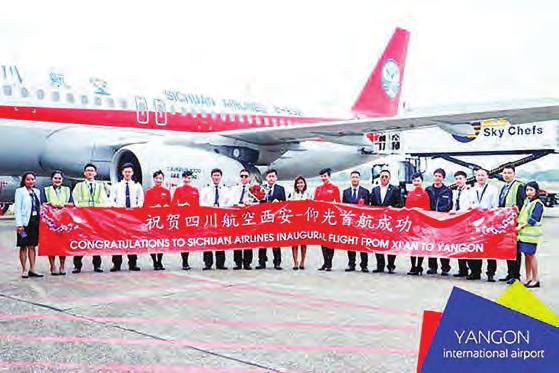 Hu Wei, Sichuan Airlines Chief representative in Myanmar, Mandalay Station Manager Mr.