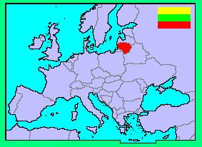 Lithuania in map Título of