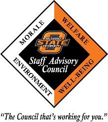 Staff Advisory Council Minutes June 1, 2018 @ 12:00 pm (Luncheon followed by Meeting) Gaylord Gallery Human Sciences Building Guests: Toby Tucker (HR), Liz Tarbutton (HR) ADMINISTRATORS (present for