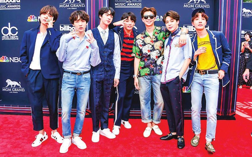 14 SOCIAL Boyband BTS make K-Pop history topping US album charts K-Pop boyband BTS is one of South Korea s best known and most lucrative musical exports.