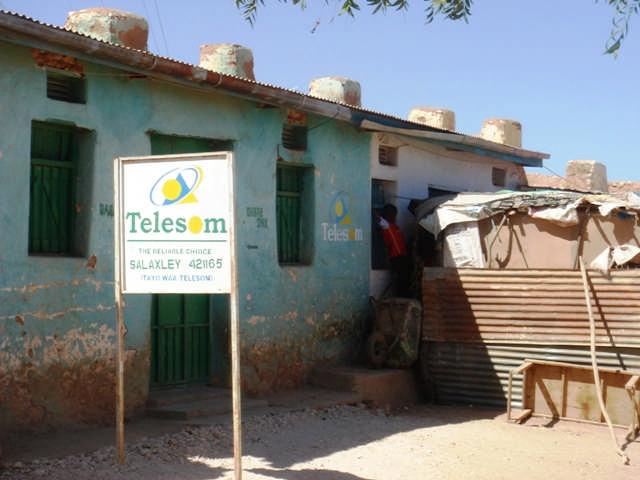 Telesom office Salahley Telecommunications are vital to economic activity, as well as to social integration. The extension of mobile phone services to pastoral areas has been transformational.