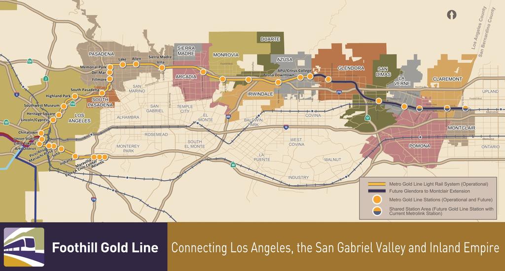 METRO GOLD LINE FOOTHILL EXTENSION CONSTRUCTION AUTHORITY Monthly Project Status Report Period Ending: October 31, 2018 FOOTHILL GOLD LINE PROJECT DESCRIPTION The Foothill Gold Line Construction