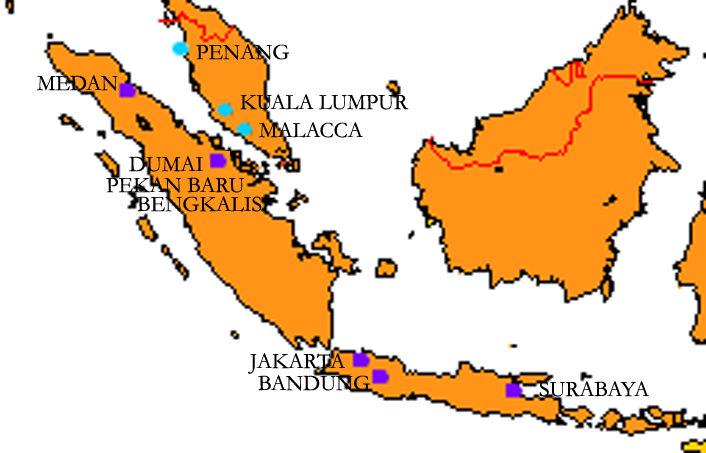 SING- KAWANG KUCHING PONTIANAK Sarawak 5,3 Other 3,5 Malacca 22,3 Klang