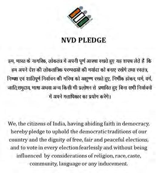 How did your school celebrate the National Voters Day (NVD) on