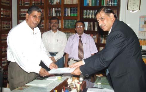 Chauhan, Chief Justice, Orissa High Court delivering the letter of appointment to Prof. (Dr.