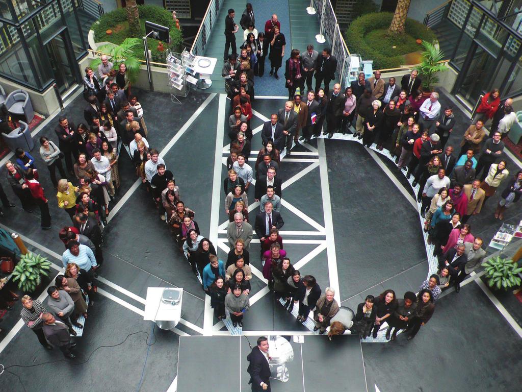 UNHCR Operational support and managem ent UNHCR staff gather in the atrium in Geneva to kick off Sixteen Days of Activism Against Violence Against Women.