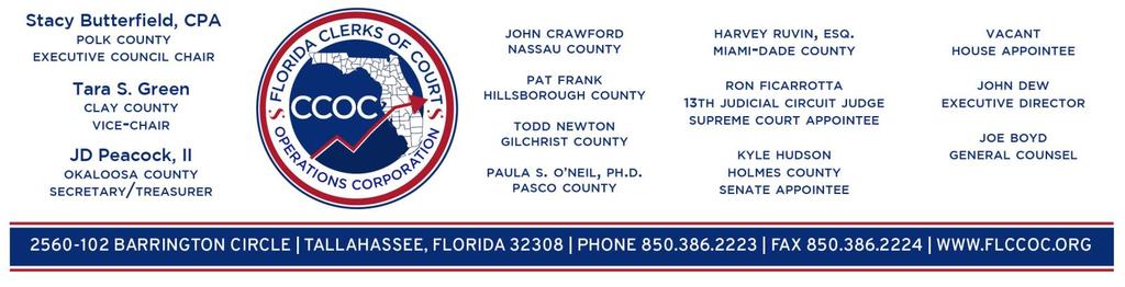 CCOC Request for Quote (RFQ) Janitorial Services The Clerks of Court Operations Corporation ( CCOC ) is a legislatively created corporate entity, as established under Section 28.35, Florida Statutes.