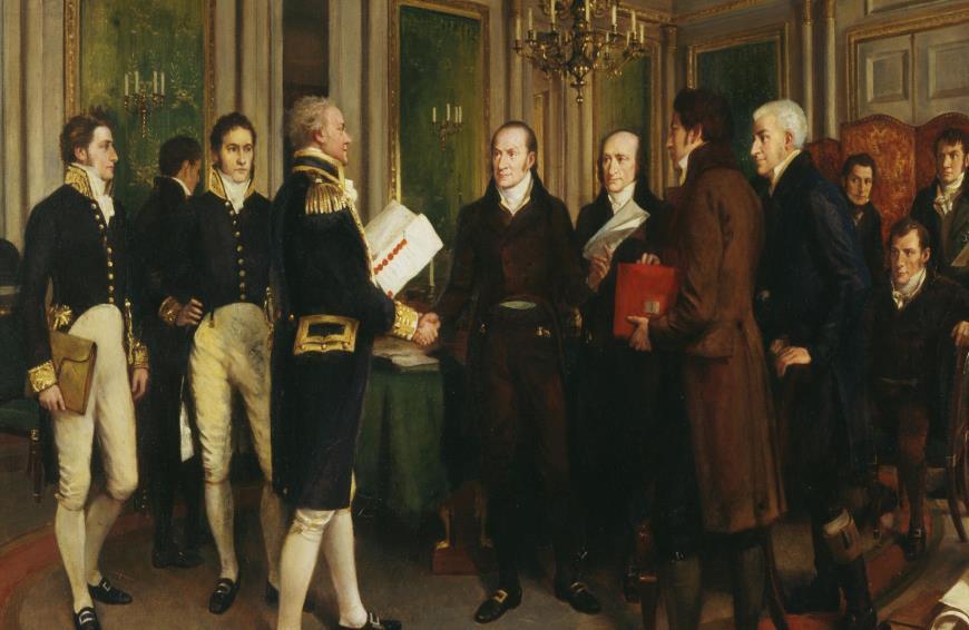 The Treaty of Ghent Signed on Christmas Eve, 1814 It declared an armistice, or an end to fighting What were the problems with this Treaty?