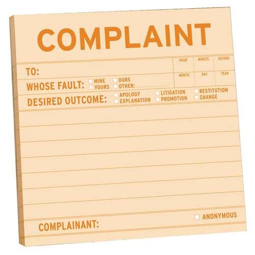 On-board complaint procedure And