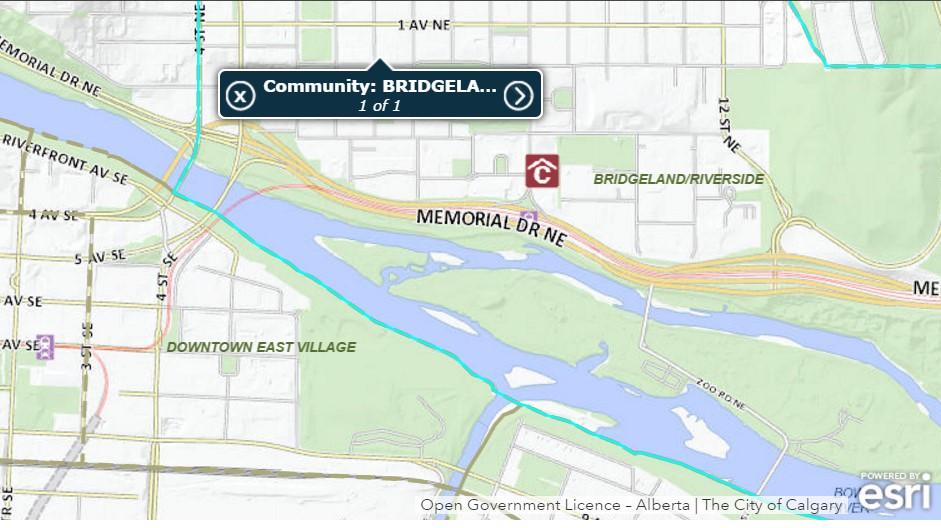 Appendix 1 Map of Community Boundary DETAIL C Bridgeland-Riverside Community Boundary North: 7 Avenue; 9A Street; 8 Avenue East:
