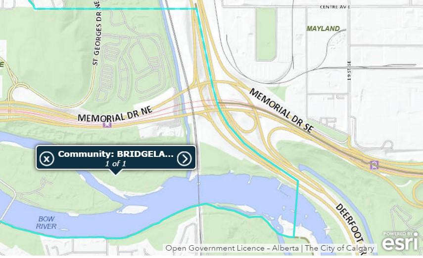Appendix 1 Map of Community Boundary DETAIL D Bridgeland-Riverside Community Boundary North: 7 Avenue; 9A Street; 8 Avenue East:
