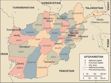 Figure A-1. Map of Afghanistan Source: Map Resources. Adapted by CRS. (K.