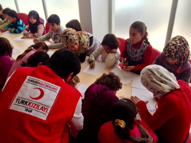 Since the beginning of the operation, the Turkish Red Crescent has distributed 427,195 hygiene kits, 234 WC containers, 208 shower containers and 93 combined WC & shower containers.