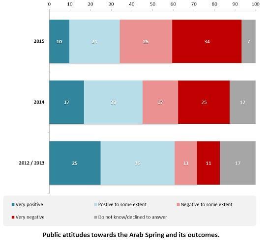 In supplementary written answers, respondents who took a negative view of the Arab Spring explained their positions by focusing on specific consequences of the Arab revolutionary wave: the