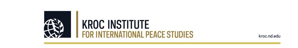 REPORT ON THE STATUS OF IMPLEMENTATION OF THE COLOMBIA FINAL ACCORD KROC INSTITUTE FOR INTERNATIONAL PEACE STUDIES UNIVERSITY OF NOTRE DAME EXECUTIVE SUMMARY This report presents the results of