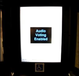 What to do if Audio Unit is not working 1. Confirm all connections are securely attached. 2. Try adjusting the volume. 3. If steps 1 and 2 do not work, cancel the Ballot. 4.