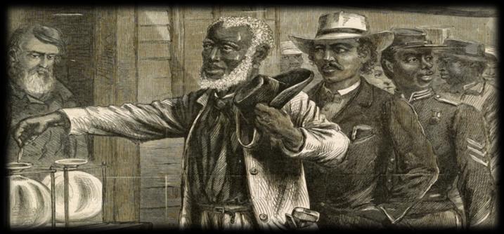 The Civil War ended slavery, but the state s white political establishment refused to enfranchise former slaves.