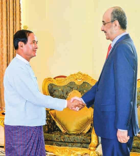 com Wednesday, 30 May 2018 President U Win Myint receives outgoing Qatari Ambassador State Counsellor Daw Aung San Suu Kyi welcomes Special Representative of the United Nations Secretary- General for