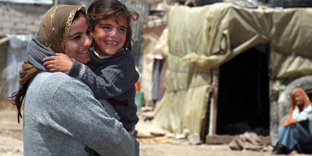 Photo: A mother and daughter in Lebanon.