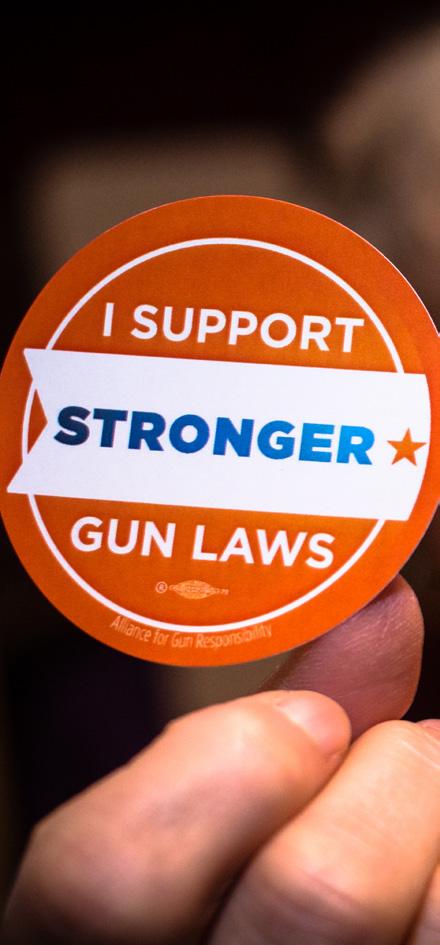 LETTER FROM THE ALLIANCE LEADERSHIP The end of 2016 marks the Alliance for Gun Responsibility s fourth year of working for common sense gun laws and programs that reduce the devastating toll of gun
