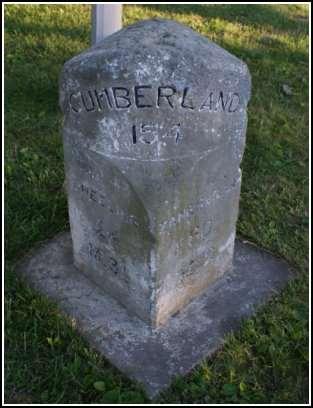 This particular marker is 154 miles from Cumberland, Maryland, 24 miles west of Wheeling, West Virginia, and 50
