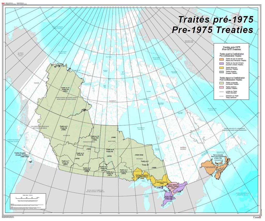- 12 - Figure 3. A map of the historical Aboriginal treaties in Canada.