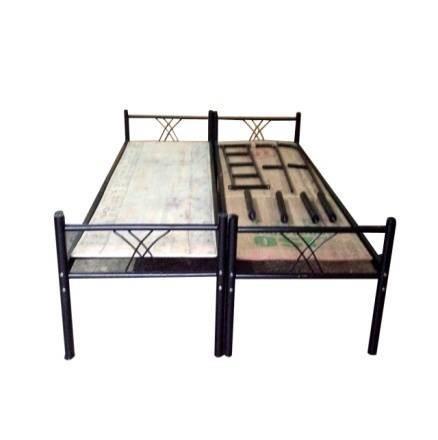 Material: Bed Frame Side Supports 50 mm X 25 mm Rectangle Pipe with 16 G, Plywood Bottom support pipe (5 Pipes) 25 mm X 25 mm square with 18G 4. Cot Legs Pipe 1½ inch round Pipe with 16G. 5. Head Board and Foot Board Design Pipe 25 mm round with 18 G.