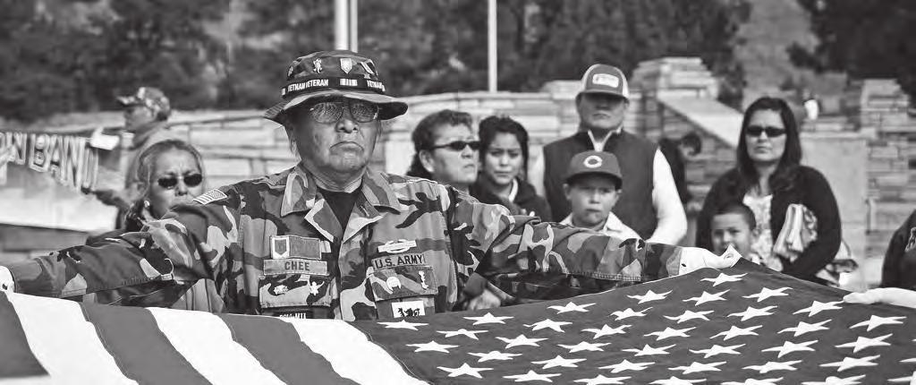 13 American Indians and Alaska Natives have served and continue to serve in the United States military at a higher rate per capita than any minority group.