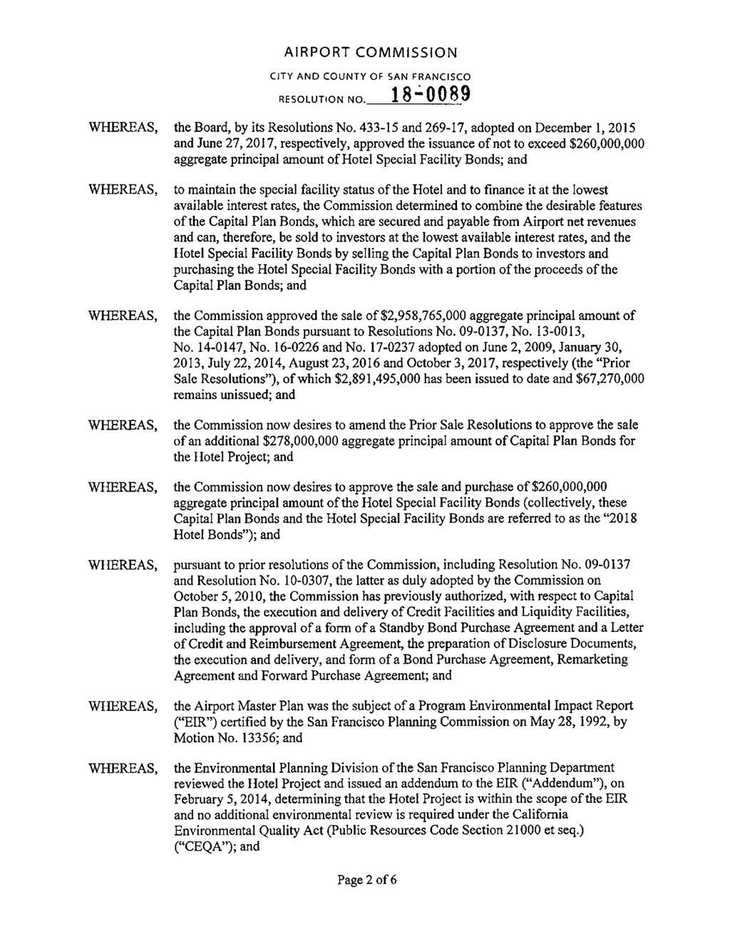 CITY ANO COUNTY OF SAN FRANCISCO RESOLUTION NO. 1s.:.oos9 the Board, by its Resolutions No.