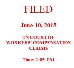 COURT OF WORKERS' COMPENSATION CLAIMS DIVISION OF WORKERS' COMPENSATION EDWARD EMOND, Employee, v. THE FRANKLIN GROUP, Employer, and Docket No.: 2015-03-0021 State File No.