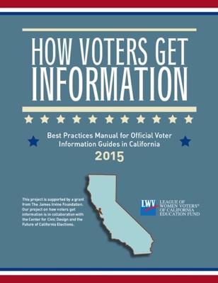 Resources How voters get informa3on: Best prac3ces manual for official voter informa3on guides