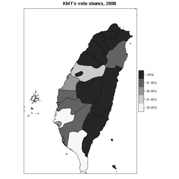 Mapping the 2008 Legislative Election CHT (ESC)