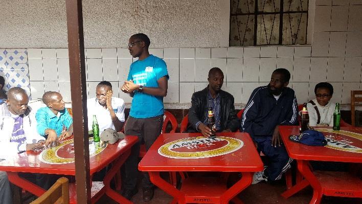 As reflected in the Burundian culture, participants to the games, the question and answers as well as the audience were invited to share meal and drink from a nearby restaurant.