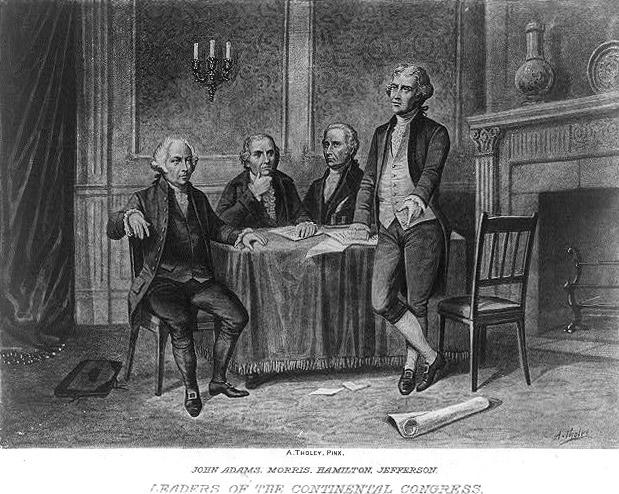 appointed a committee to write a Declaration of Independence in 1776,