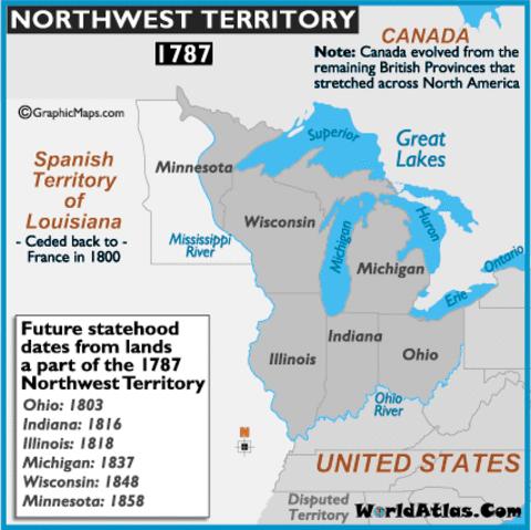 the government operating under the Articles of Confederation provided orderly method for territories to become states land in the Northwest Territory would be